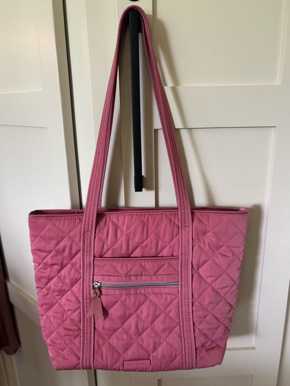 VERA BRADLEY STRAWBERRY ICE PINK Iconic Tote Performance Twill